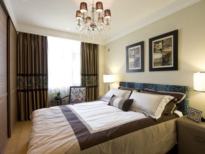 保利曲江春天里128平古典风格三居室装修效果图