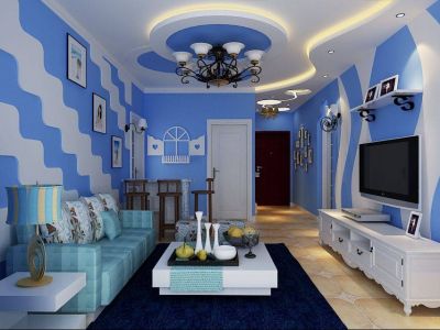 二居室80平地中海风格家装案例