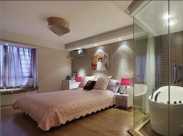 主卧带卫生间效果图 主卧带卫生间效果图