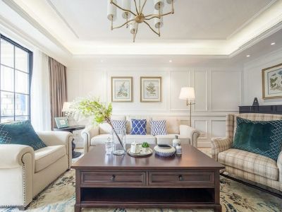 天朗蔚蓝东庭98平米三居室装修效果图