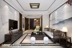 【西安龙发装饰】御锦城110平新中式风，稳重又不失生活情趣