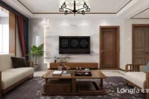 【西安龙发装饰】龙湖曲江畔160平米现代中式，亦古亦今的氛围