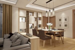 【达际装饰】客厅隔断装修的4种方法 隔而不断还显通透