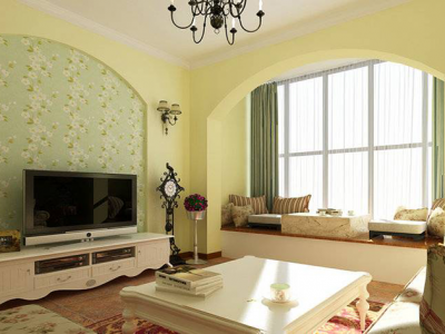 三居室86平田园风格家装案例