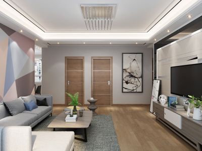 派华新都三居116平现代简约风格装修案例