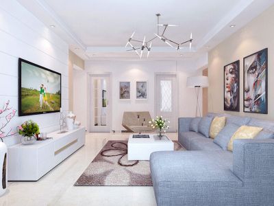 恒怡花园114平三居现代简约风格装修案例