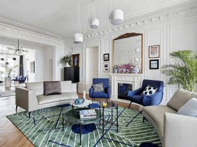 莱蒙城铂晶三居117平美式风格装修案例