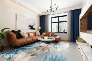 【西安龙发装饰】万达天樾130平米现代风格，设计精致大方