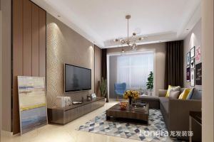 【西安龙发装饰】保利爱尚里90平米现代轻奢风，温馨明亮