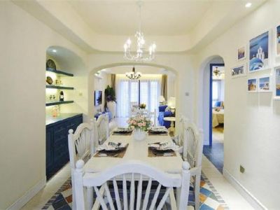 三居室86平地中海风格家装案例