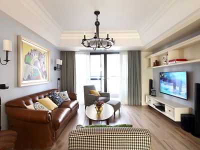 三居室113平地中海风格家装案例