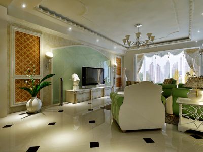 三居室90平田园风格家装案例