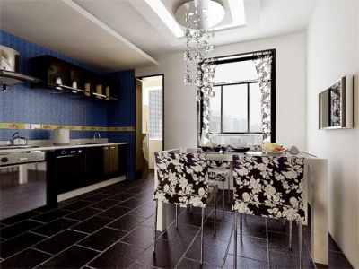 三居室96平现代风格家装图片