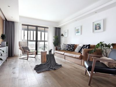 博雅溪苑三居134平现代风格装修案例