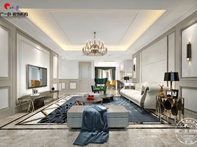 四居室122平现代风格家装图片