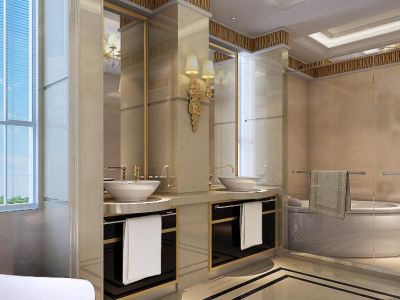 三居室110平混搭风格家装图片