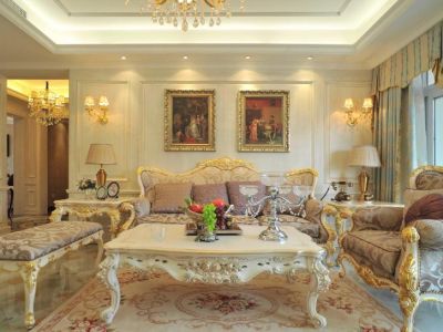 四居室147平欧式风格家装图片