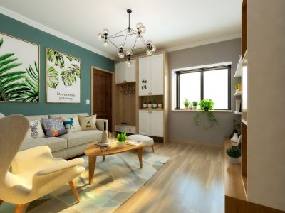 恒大云报华府二居90平北欧风格装修案例