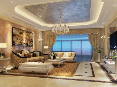 万辉星城复式164平欧式风格装修案例