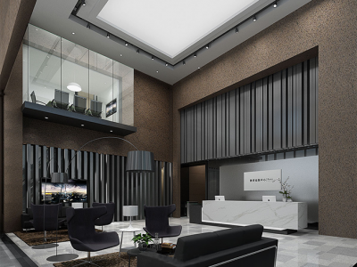 5000平现代风格办公室装修图片