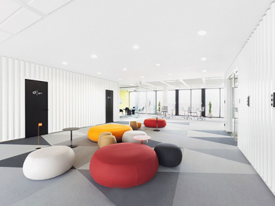 680平现代风格办公室装修图片