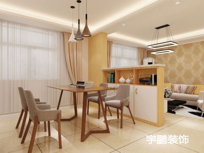 景云社区98平米现代风装修设计效果图