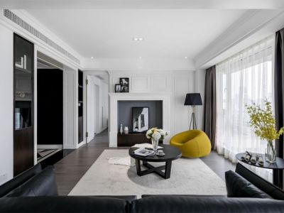 明天华城现代风格88平米两居室装修效果图