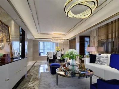 三居室115平混搭风格家装图片