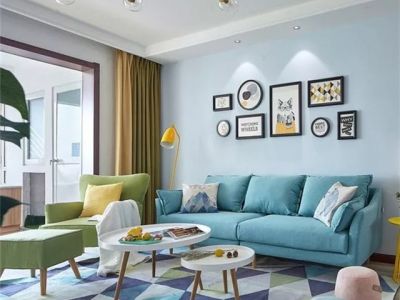 三居室85平现代风格家装图片