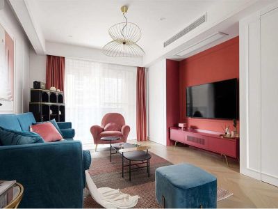 厚德苑160平米装修混搭风格家装案例欣赏