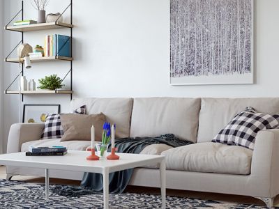 台湾城84平两居室装修北欧风格