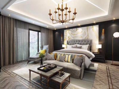 蓝波湾联排别墅300平米新古典风格装修设计效果图