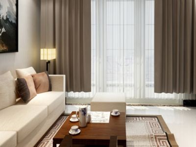 毅德·融城95平两居室装修现代简约风格效果展示