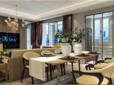 四居室125平现代风格家装图片