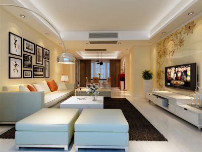 汤臣高尔夫公寓混搭风格269平米别墅装修图片