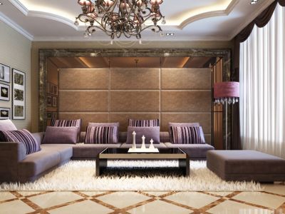 欧风丽景130平三居室欧式风格家装案例图集