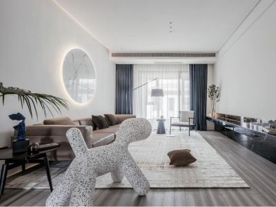 金泰丝路花城190平米装修极简主义风格家装案例