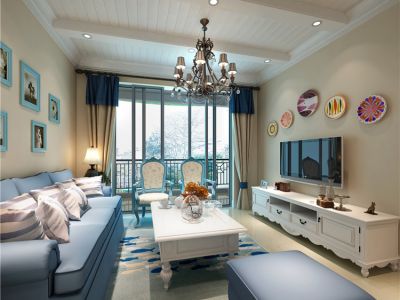 130平三居室地中海风格家装案例