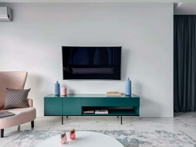 西荣阁100平米两室一厅北欧风格装修案例