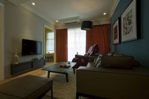 【锦州百姓阳光装饰】宝地太阳广场100平户型样板间装修效果图