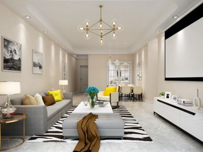 御城三居110平北欧风格装修案例