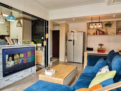 90平混搭风格复式装修案例