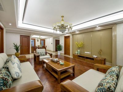 144平四居室新中式风格家装案例