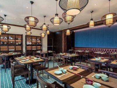 中式风格480平米餐厅装修设计图片