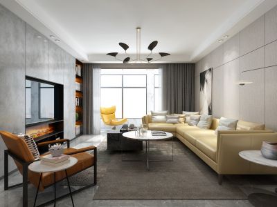 大同同煤新苑167平米现代简约风格装修案例