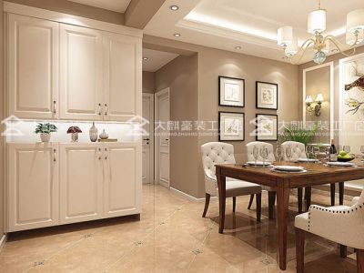 御融观邸142平米四居室欧式风格装修设计案例