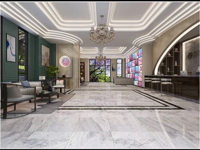 2000平米简约风格樱花之恋酒店装修设计效果图