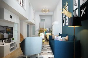 【重庆崇迈装饰】重庆豪洋K城北欧风格150平米装修效果图案例