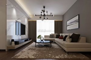 【重庆崇迈装饰】合川鹏润悦秀御江府现代风格109平米装修效果图案例