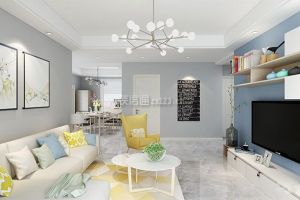 【重庆崇迈装饰】重庆东原印长江北欧风格119平米装修效果图案例